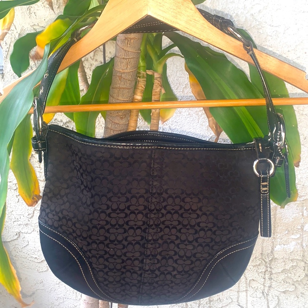 COACH SHOULDER BAG BLACK